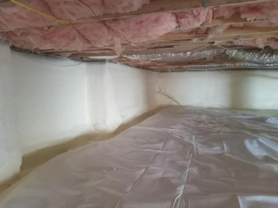 Crawl space encapsulation with closed-cell spray foam for Flat Roof Repair in Discovery Bay